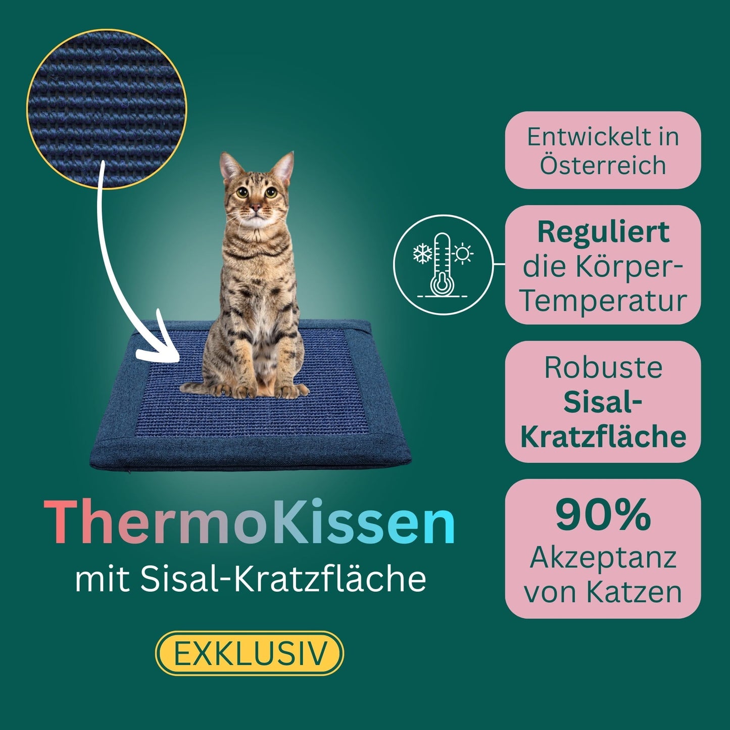ThermoKissen mit Sisal