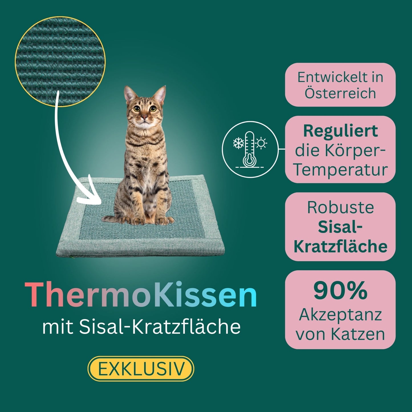 ThermoKissen mit Sisal